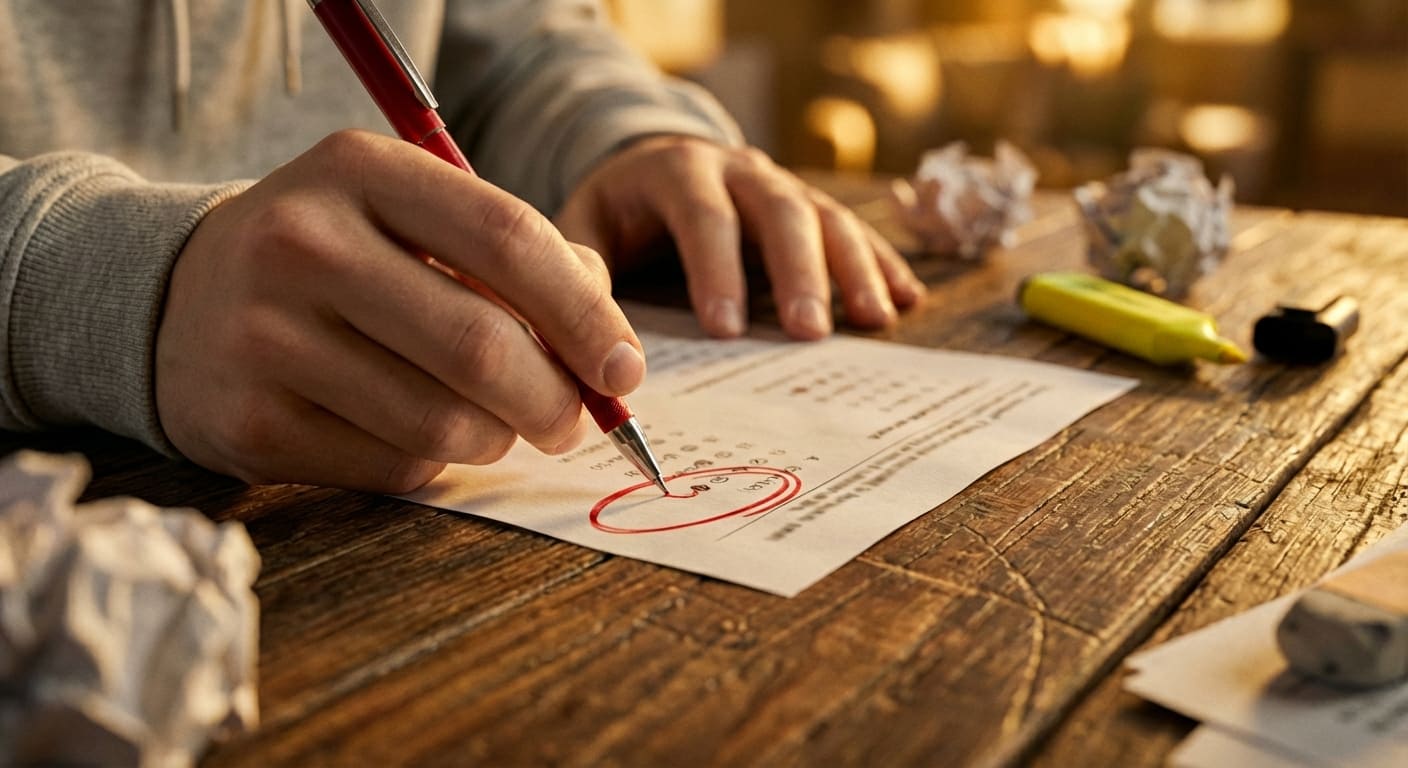 Test fallados en oposiciones: Cómo aprender de tus errores